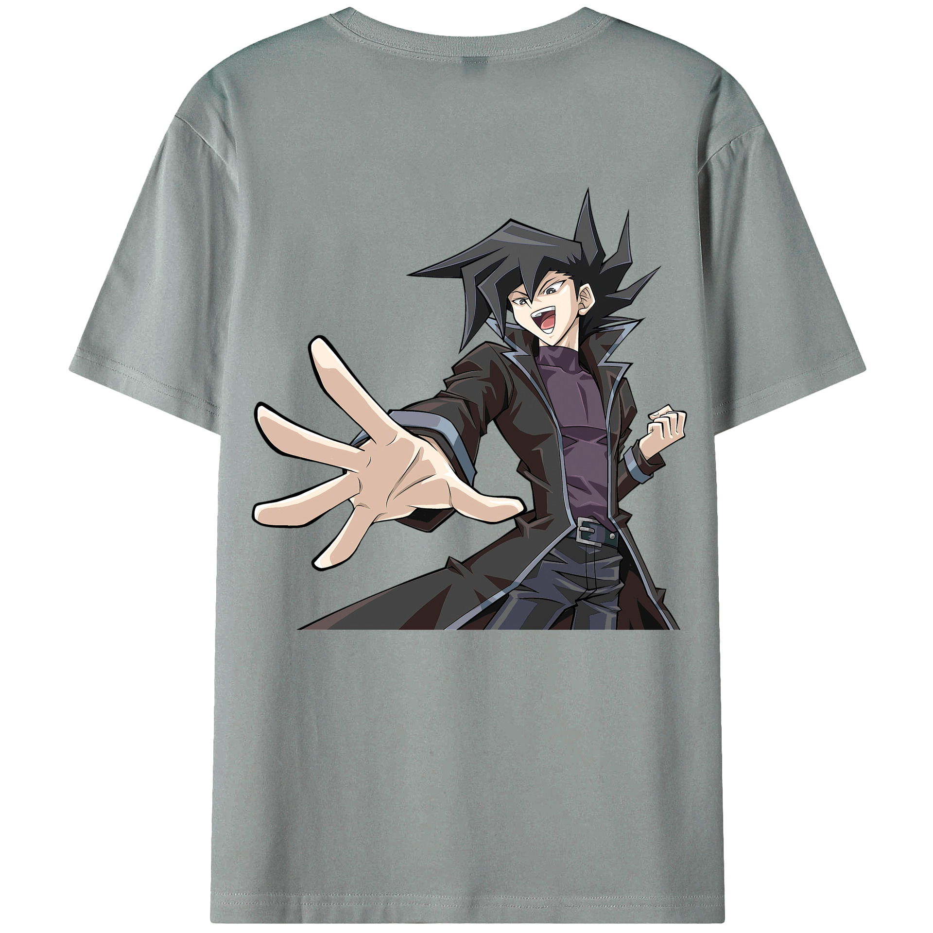 （画像用） 遊☆戯☆王 Yu-Gi-Oh! 綿100％ メンズ半袖Tシャツ（バックプリント） 通気性